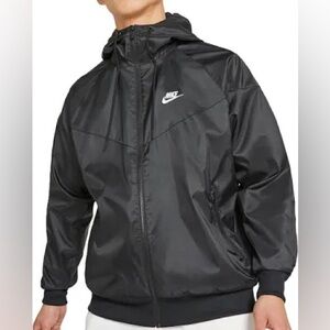 Nike Black Hooded Windbreaker Jacket